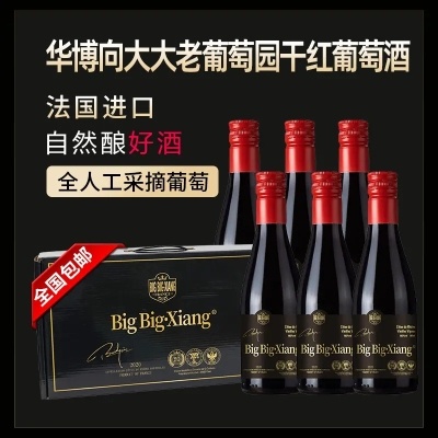 【BigBig·Xiang(2020)华博向大大老葡萄园干红葡萄酒(6瓶装/187毫升/瓶)】